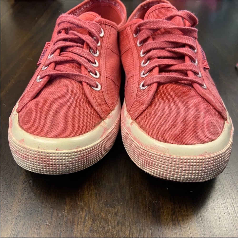 Superga Size 11 Classic Cotu Red Sneaker EUC - Picture 4 of 9